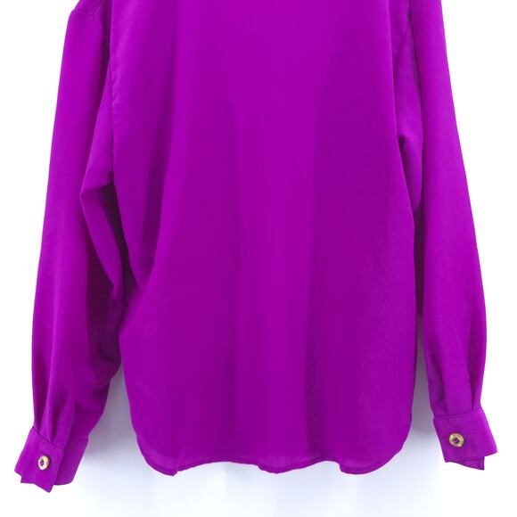 Vintage G.W Division of Graff Western Jeweled Button Down Studded Boho Blouse M - Picture 9 of 13